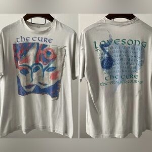 The Cure 💕Love Song Graphic front and back T-shirt